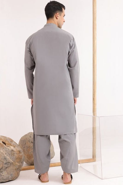 Dyed Embroidered Cambric Shalwar Kameez