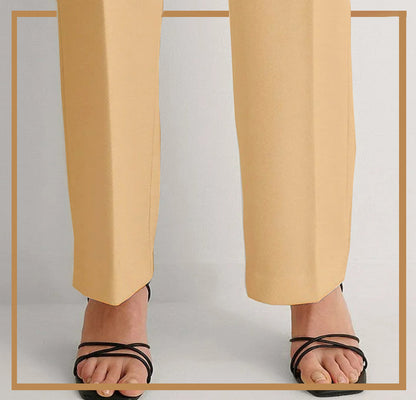 Bustangi - Khaki Unstitched Cambric Trouser