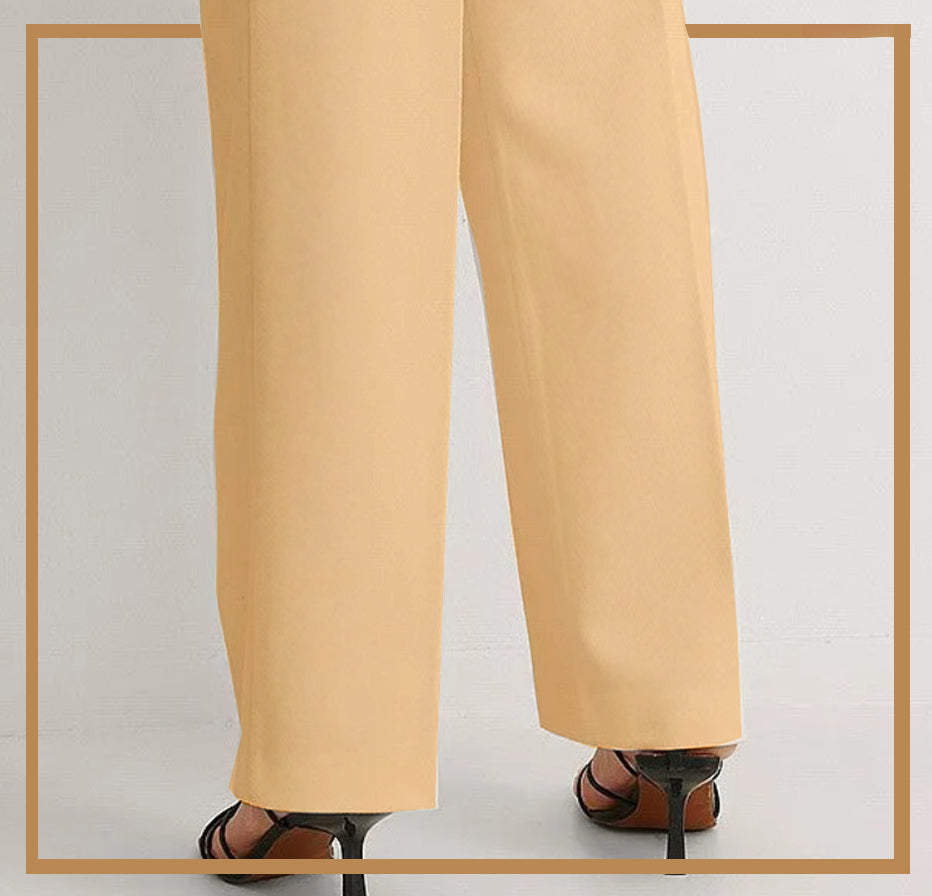 Bustangi - Khaki Unstitched Cambric Trouser