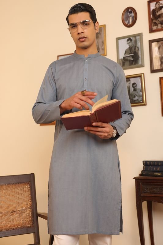 Dyed Dobby Kurta