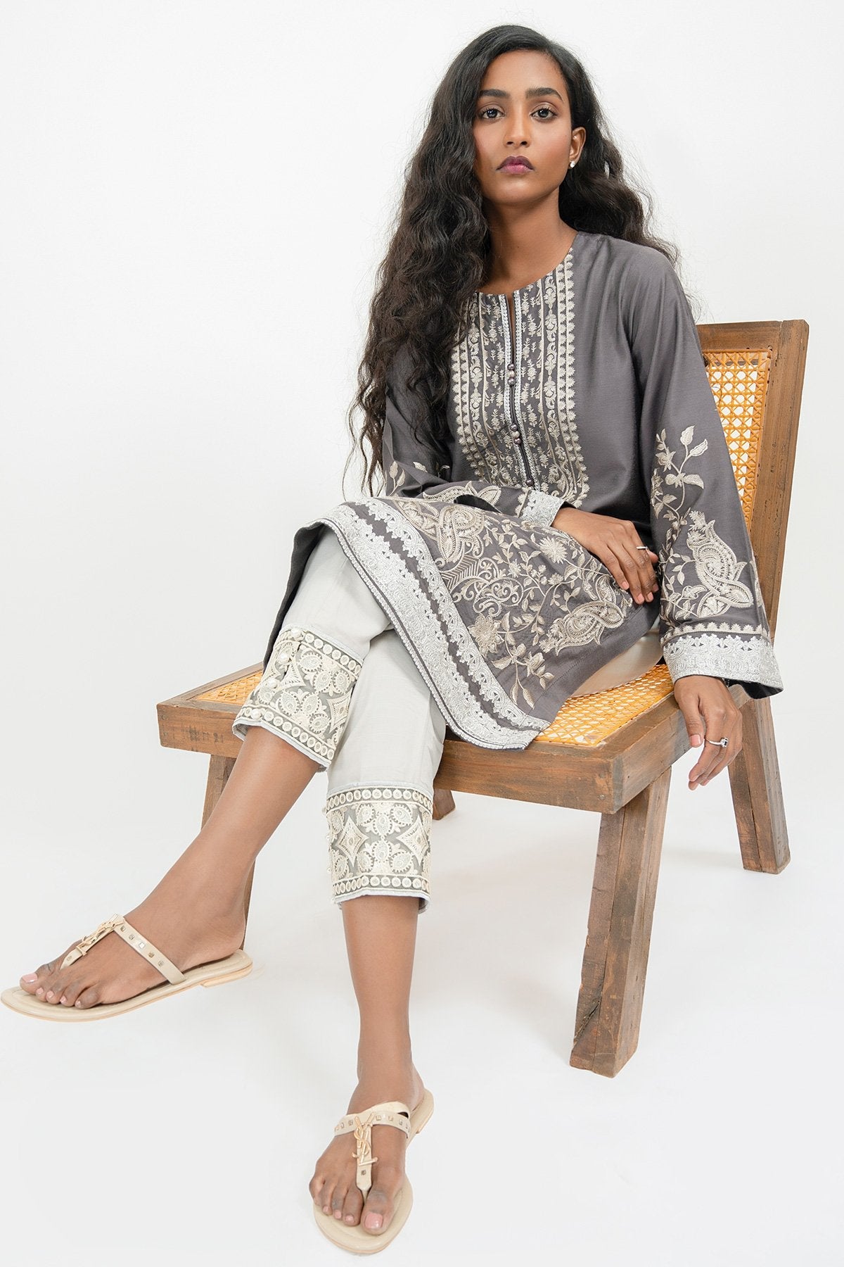 Alkaram - Cotton Silk Kurti