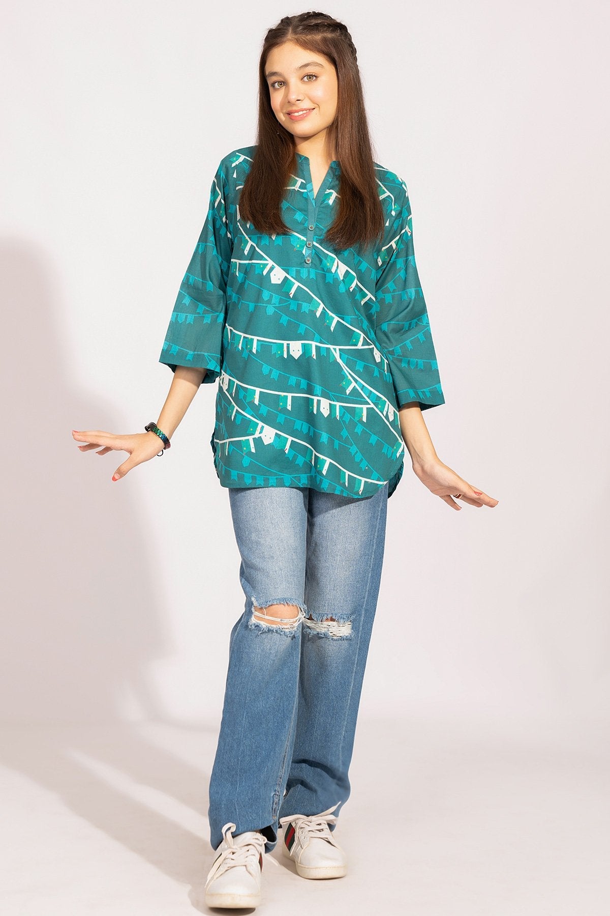 Printed Lawn Kurti