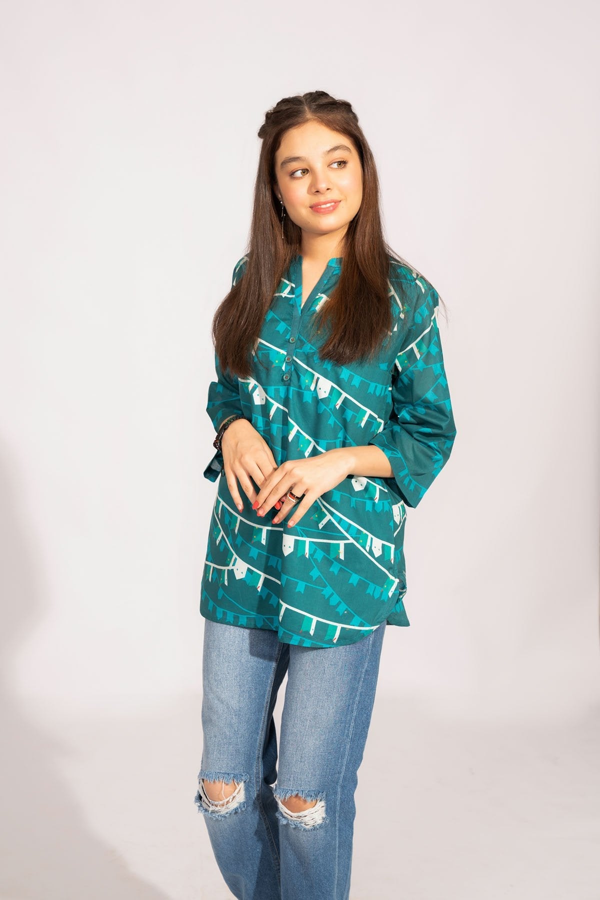 Printed Lawn Kurti