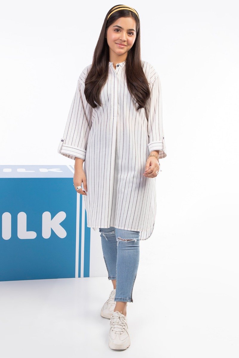 Dyed Jacquard Kurti