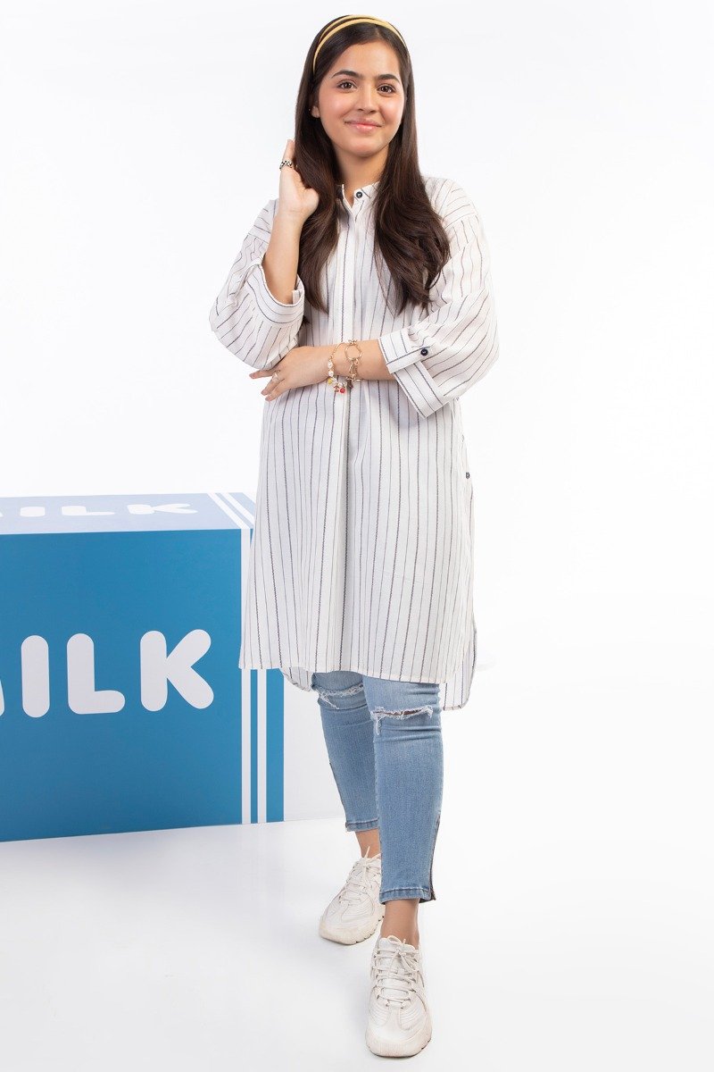 Dyed Jacquard Kurti