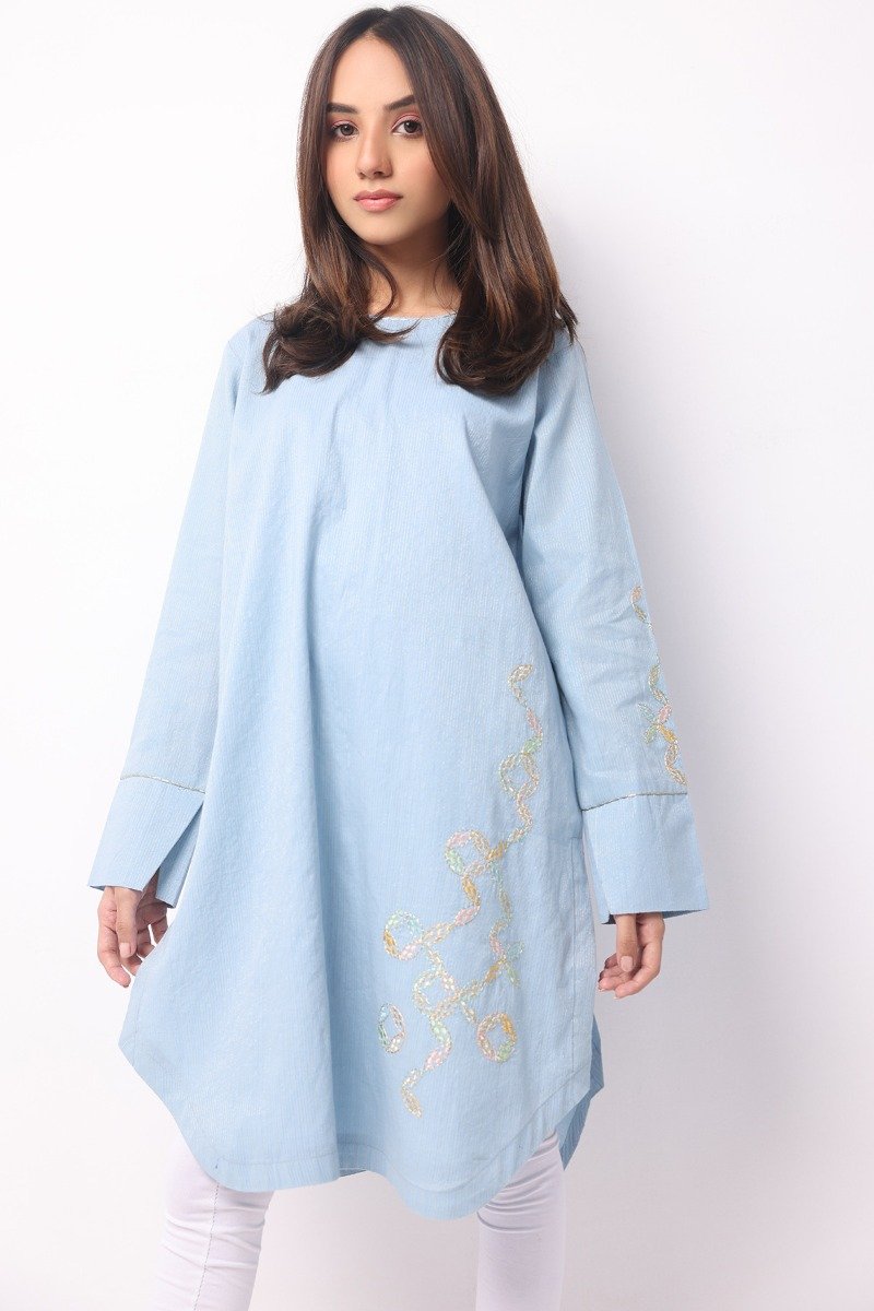 Alkaram - Yarn Dyed Embroidered Kurti