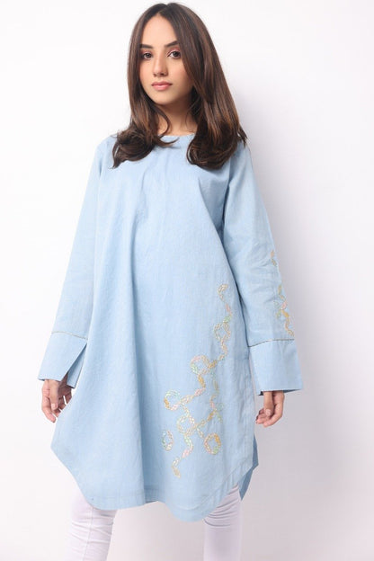 Alkaram - Yarn Dyed Embroidered Kurti