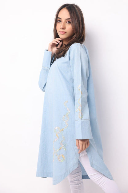 Alkaram - Yarn Dyed Embroidered Kurti