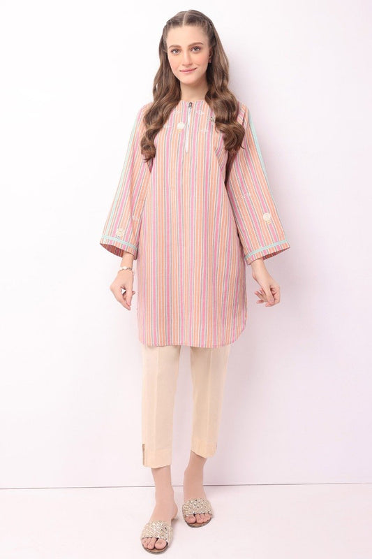 Yarn Dyed Embroidered Kurti