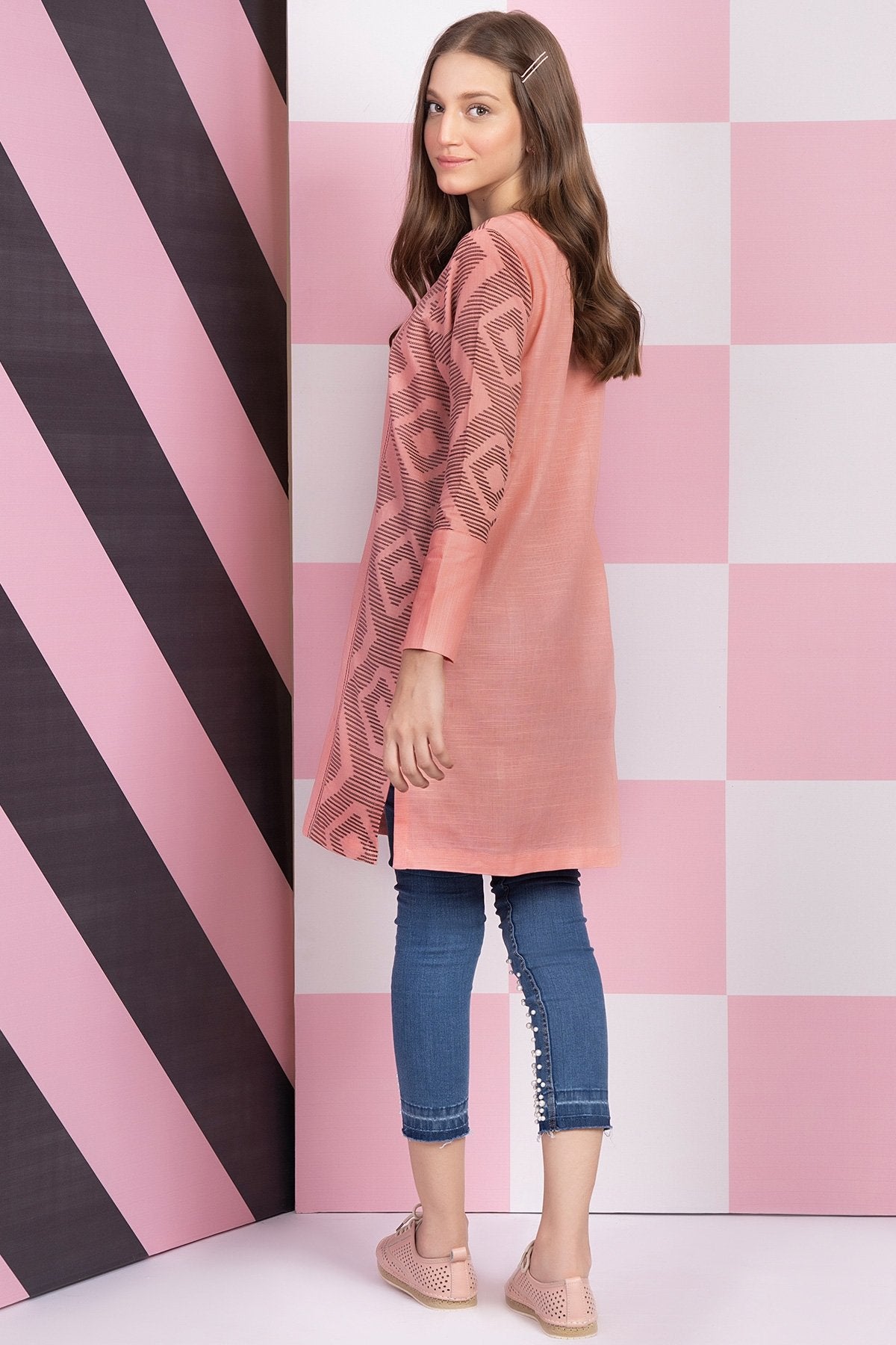 Alkaram - Dyed Jacquard Kurti