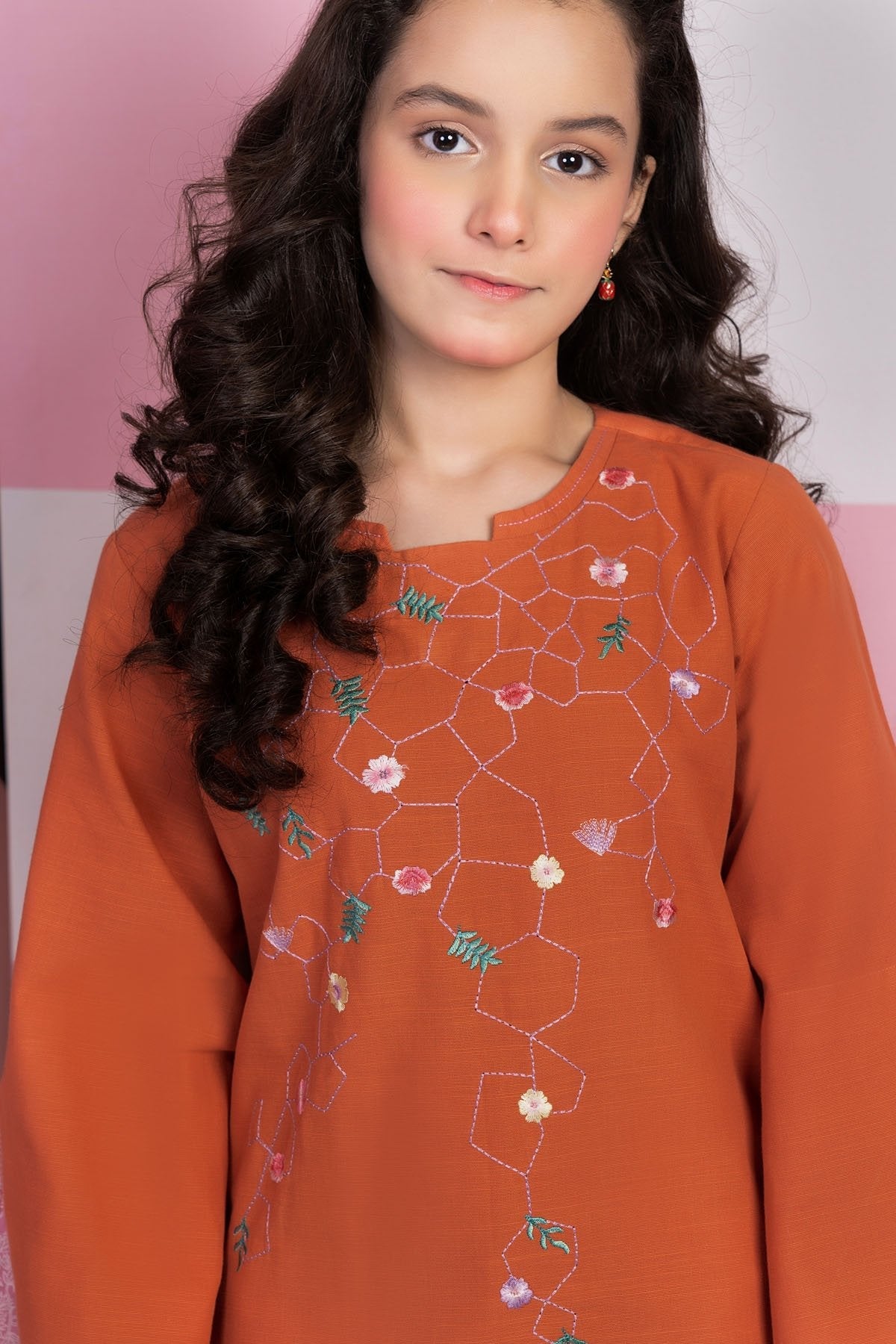 Alkaram - Dyed Embroidered Khaddar Kurti