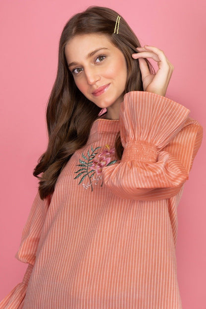 Alkaram - Yarn Dyed Embroidered Kurti