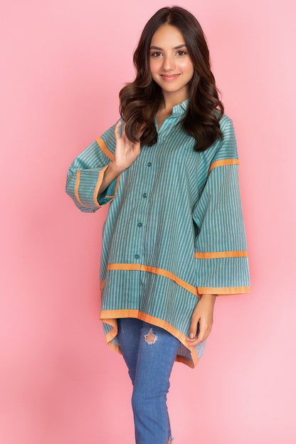 Alkaram - Embroidered Yarn Dyed Kurti