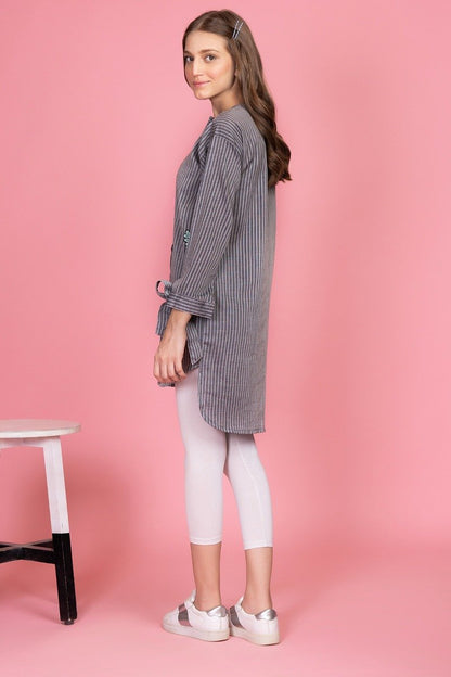 Alkaram - Embroidered Yarn Dyed Kurti
