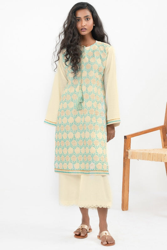 Dyed Dobby Kurti