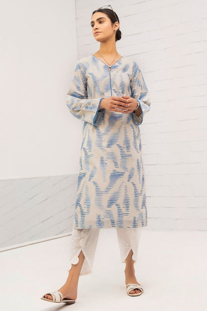 Dyed Embroidered Cambric Kurti