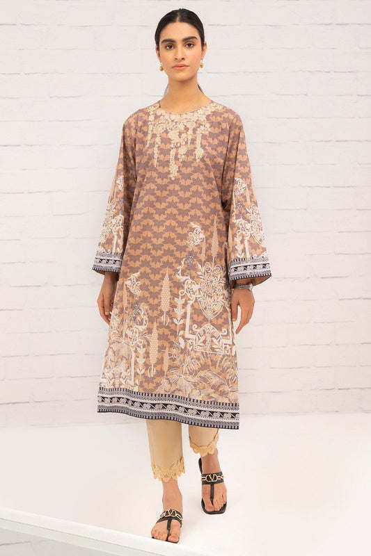 Printed Embroidered Lawn Kurti