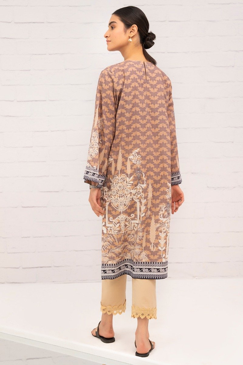Printed Embroidered Lawn Kurti