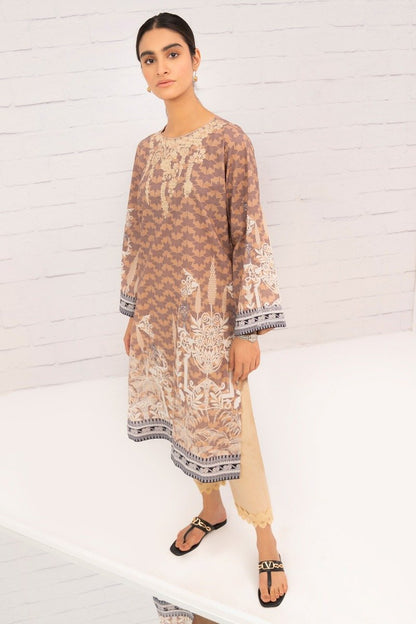 Printed Embroidered Lawn Kurti