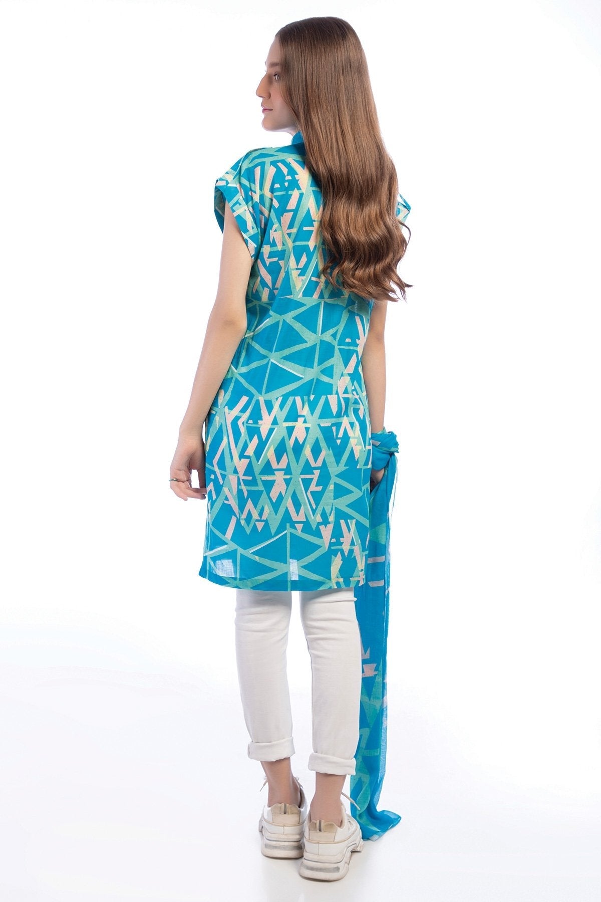 Alkaram - 2 Pc Printed Lawn Suit With Viscose Dupatta