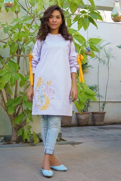 Alkaram - One Piece Embroidered Cambric Shirt