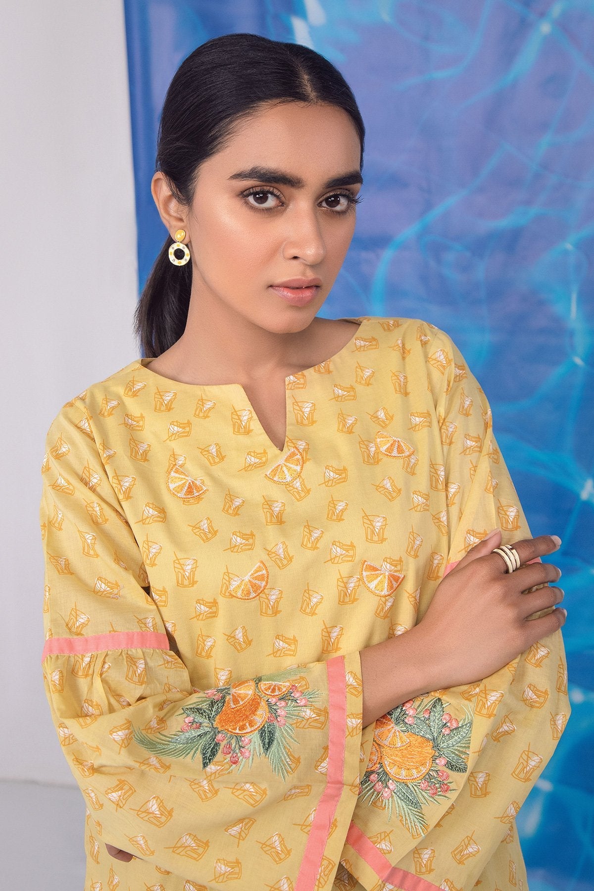 Alkaram - 1 Pc Embroidered Lawn Shirt