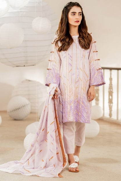 Alkaram - Two Piece Printed Suit With Lawn Dupatta