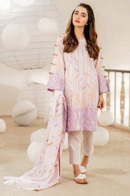 Alkaram - Two Piece Printed Suit With Lawn Dupatta