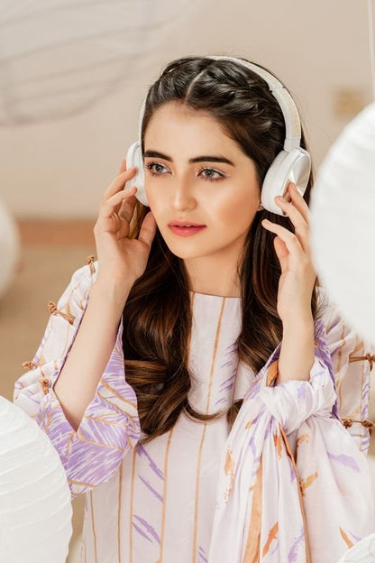Alkaram - Two Piece Printed Suit With Lawn Dupatta