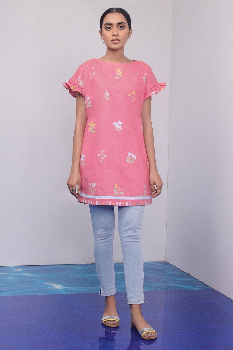 Alkaram - 1 Pc Printed Denim Shirt