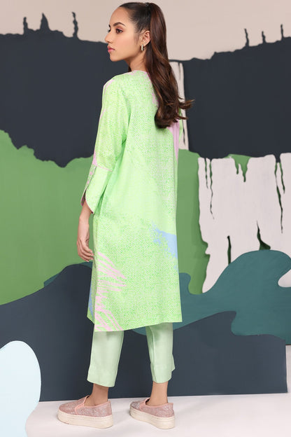 2 Pc Printed Twill Linen Outfit