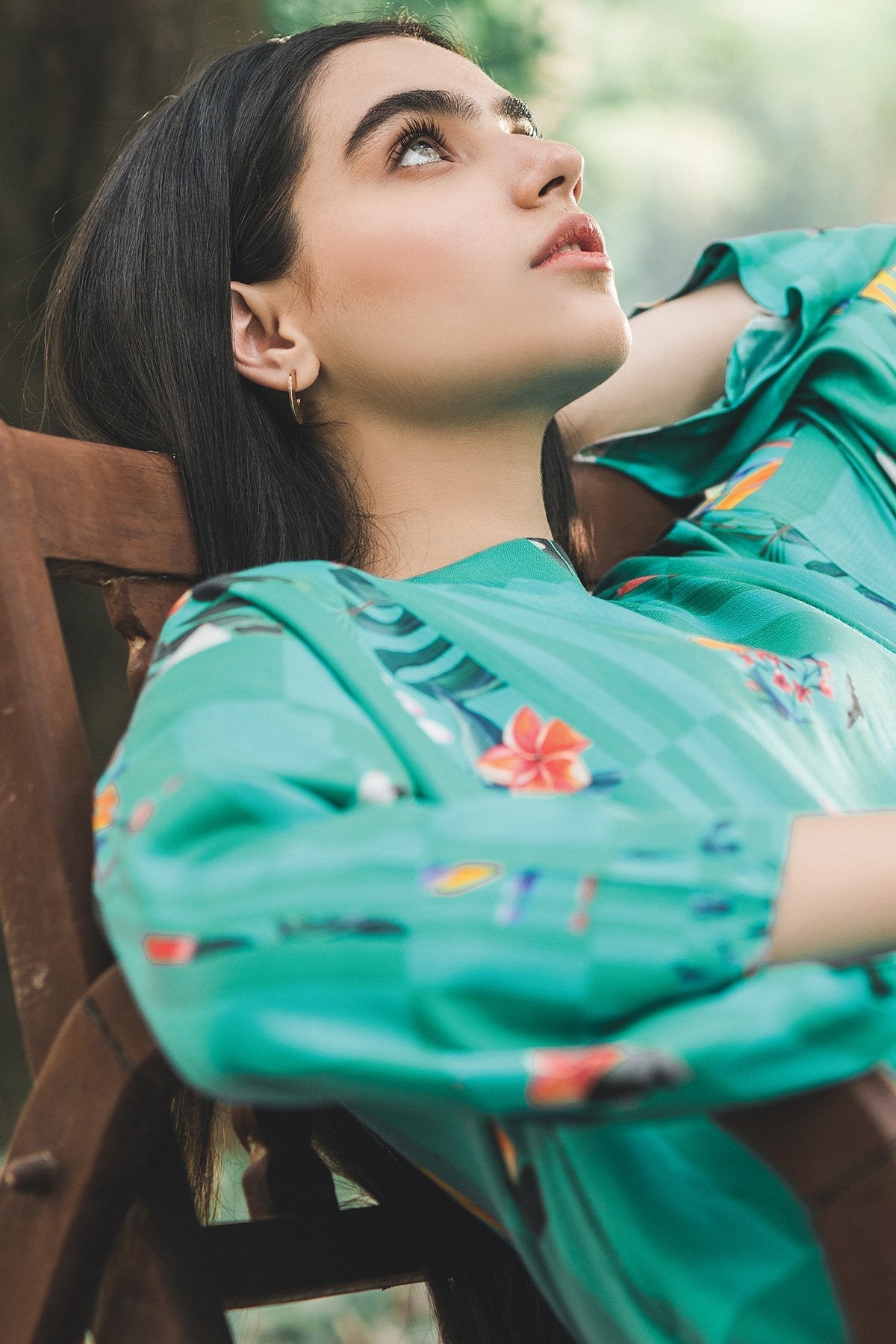 Alkaram - 2 Piece Printed Cotail Viscose Shirt With Dyed Cambric Trouser