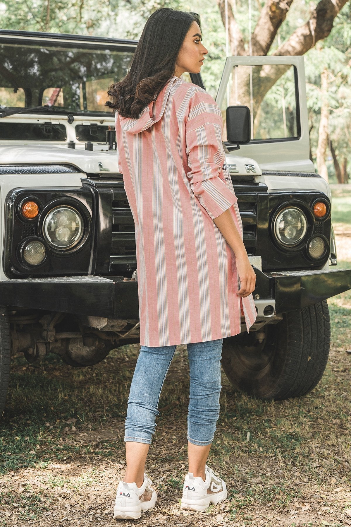 Alkaram - 1 Piece Embroidered Yarn Dyed Shirt