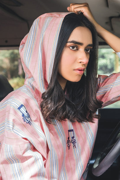 Alkaram - 1 Piece Embroidered Yarn Dyed Shirt