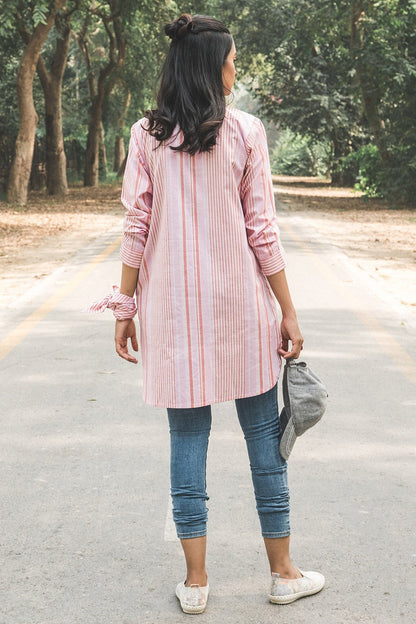 Alkaram - 1 Piece Embroidered Yarn Dyed Shirt
