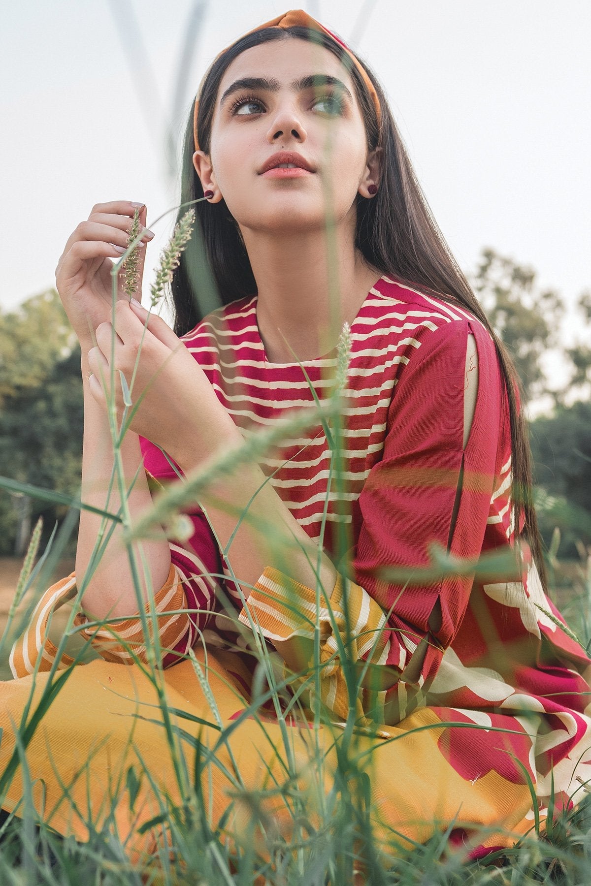 Alkaram - 2 Piece Printed Khaddar Shirt With Printer Viscose Stole