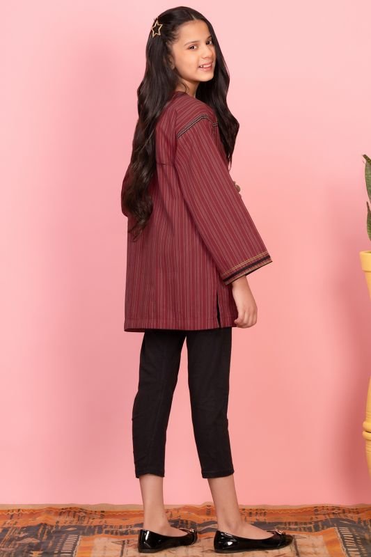 Dyed Embroidered Kurti