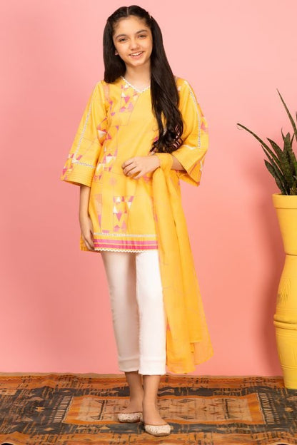 2 Pc Printed Cambric Suit