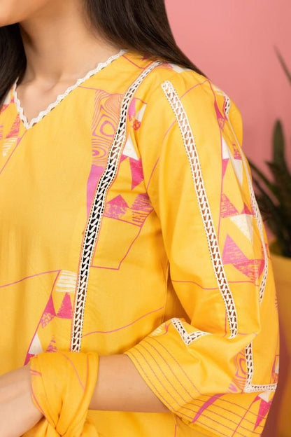 2 Pc Printed Cambric Suit
