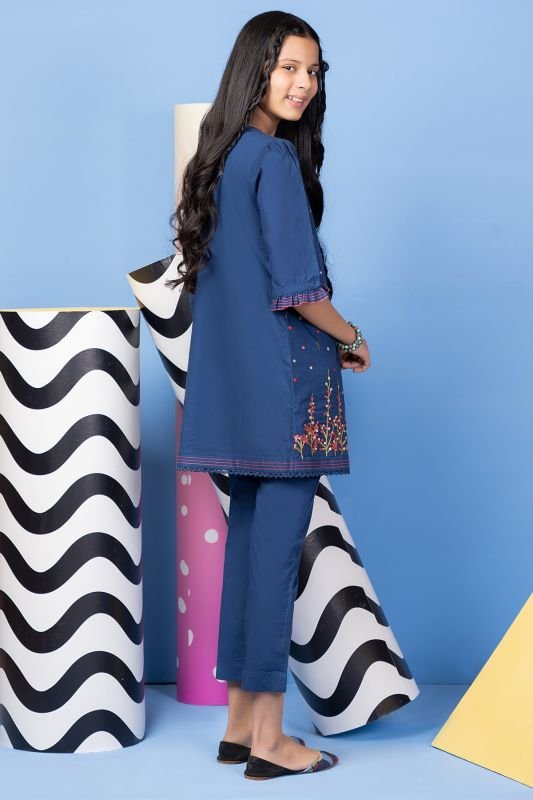 Alkaram - 2 Pc Embroidered Cambric Suit
