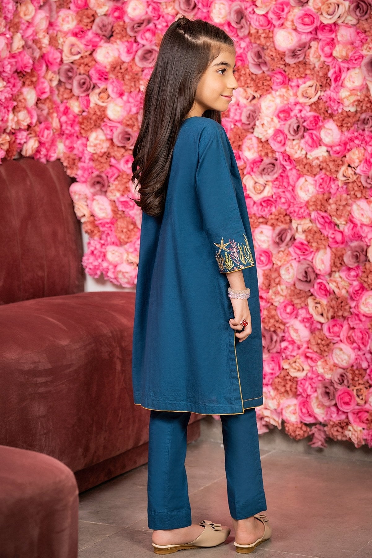 Alkaram - 2 Pc Embroidered Cambric Suit