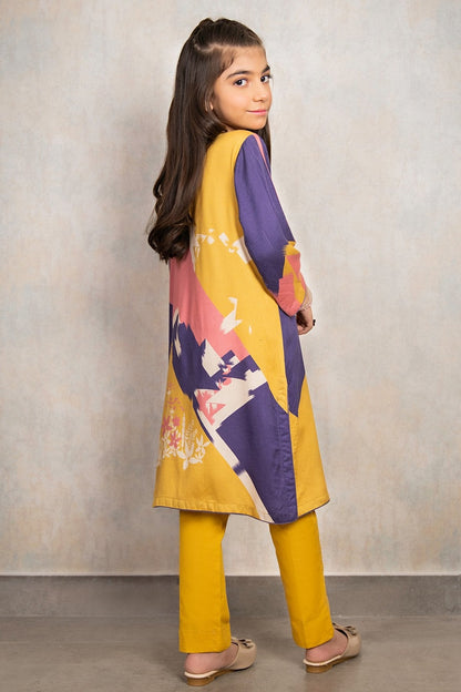 Alkaram - 3 Pc Printed Cotail Viscose Suit
