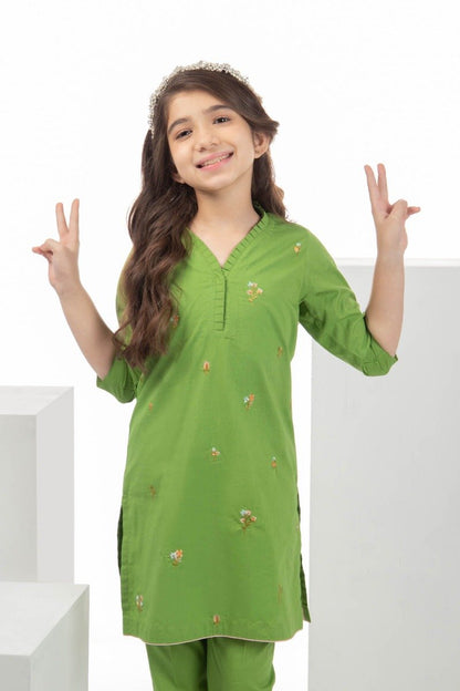 2 Pc Embroidered Cambric Outfit
