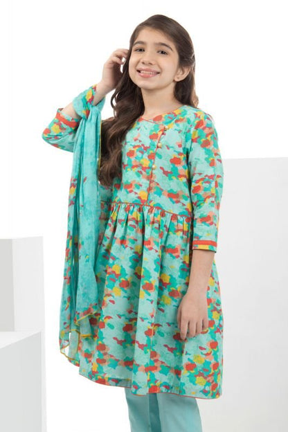Alkaram - 3 Pc Printed Cambric Outfit