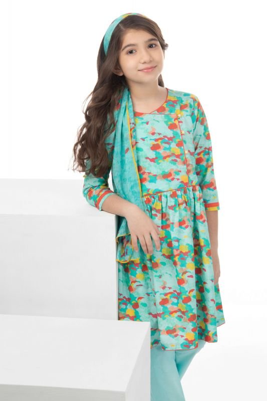 Alkaram - 3 Pc Printed Cambric Outfit