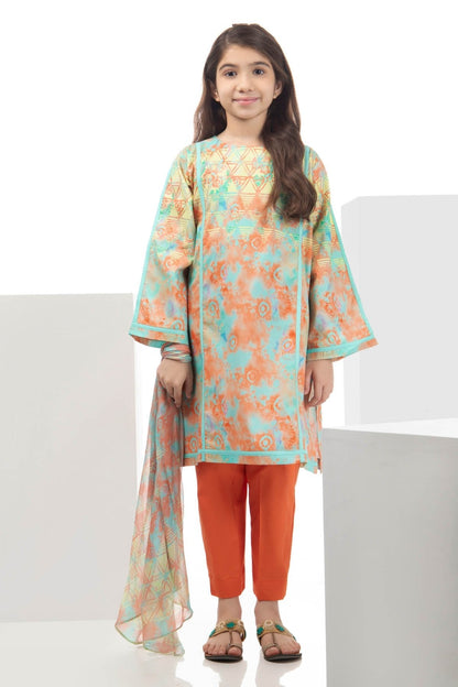 Alkaram - 3 Pc Printed Cambric Outfit