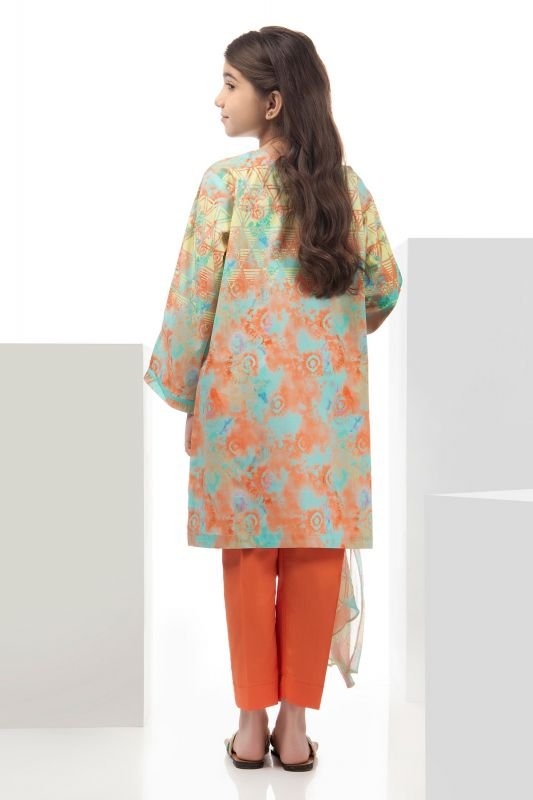 Alkaram - 3 Pc Printed Cambric Outfit