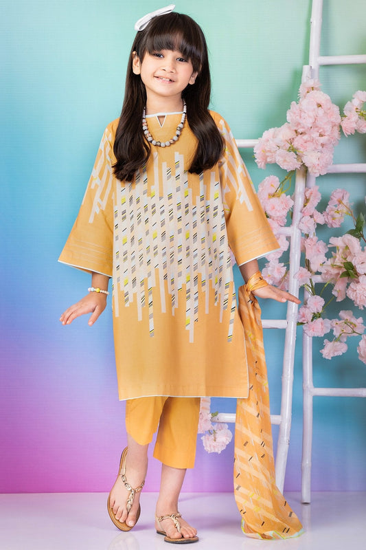 3 Pc Printed Lawn Outfit