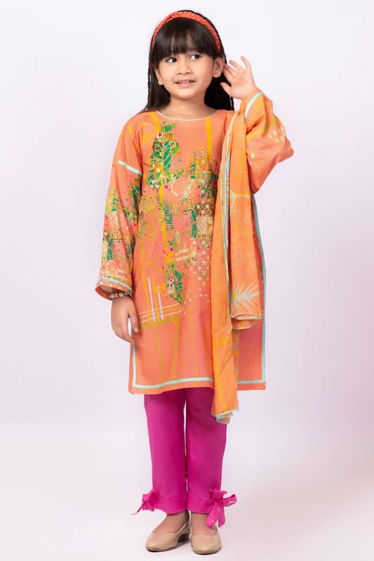 Alkaram - 3 Pc Printed Lawn Outfit