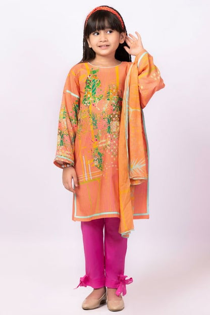 Alkaram - 3 Pc Printed Lawn Outfit
